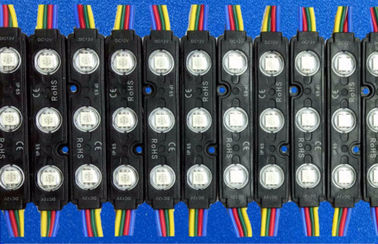 Độ sáng cao 3 Chips Led Module Module SMD 5050 / RGB LED Không thấm nước với Ống kính
